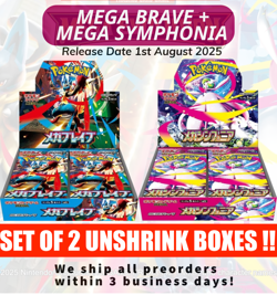 Mega Brave Symphonia Booster Box Set Pokemon Card Japanese No shrink New - Image 1