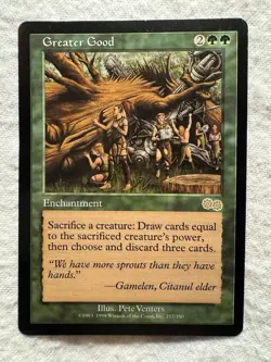 MTG - Greater Good - Urza's Saga - NM - Free Shipping! - Image 1