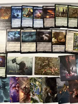 Magic the Gathering MTG LoTR Showcase Art Surge Foil Lot/ Common w/ Dice - Image 3