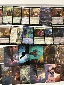 Magic the Gathering MTG LoTR Showcase Art Surge Foil Lot/ Common w/ Dice - Image 4