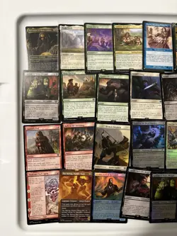 Magic the Gathering MTG LoTR Showcase Art Surge Foil Lot/ Common w/ Dice - Image 5