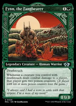 MTG MOM Multiverse Legends *FOIL* U Fynn the Fangbearer #0026 - Image 1
