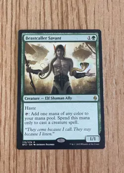 Beastcaller Savant - EX Rare - MTG Battle for Zendikar - Magic the Gathering - Image 1