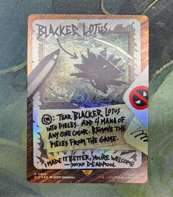 Blacker Lotus #869 Rainbow Foil - Deadpool Secret Lair Drop Foil - NM/M - Image 1