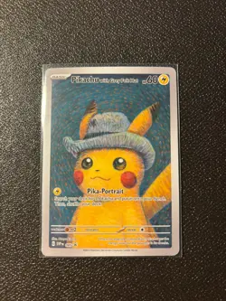 Pikachu Pokemon Van Gogh fan card version, Brand new, NM or M condition - Image 3