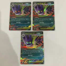 3x Mega Gengar Ex Phantasmal Flames 056/094 Pokemon TCG Playset Deck - Image 1