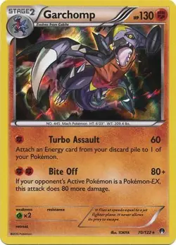 GARCHOMP 70/122 XY BREAKPOINT POKEMON (HOLO RARE, LP) - Image 1