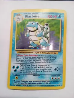 Blastoise 2/102 Base Set Unlimited Holo Rare 1999 Pokemon - Image 1