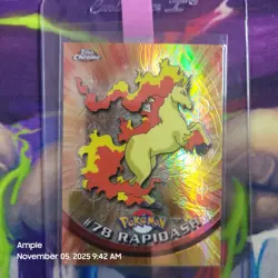 Rapidash #78 - Pokemon Topps Chrome TV Animation Edition Spectra Chrome - Image 2