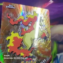 Rapidash #78 - Pokemon Topps Chrome TV Animation Edition Spectra Chrome - Image 3