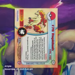 Rapidash #78 - Pokemon Topps Chrome TV Animation Edition Spectra Chrome - Image 4