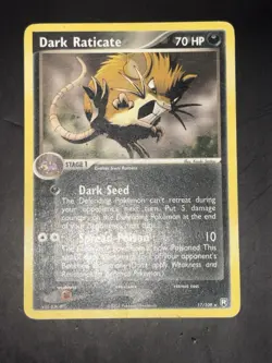 Pokemon TCG Dark Raticate 17/109 Ex Team Rocket Returns Non Holo - Image 1