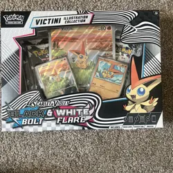 Pokemon TCG Black Bolt & White Flare sealed Victini Illustration Collection Box - Image 1