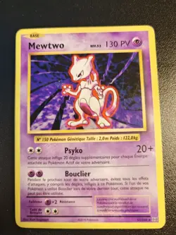 Carte Pokemon RARE Mewtwo non Holo 51/108 XY Evolution Francais - Image 1