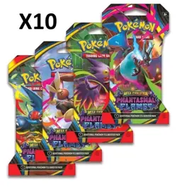 🔥 X10 Pokemon - Phantasmal Flames BOOSTER PACKS - IN HAND! Fast Shipping ✅ - Image 1