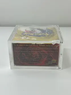1999 Empty Pokemon Base Set Unlimited Booster Box Green Wings with Arcylic Case - Image 5