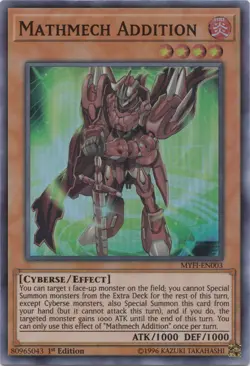 Yugioh! LP Mathmech Addition - MYFI-EN003 - Super Rare - 1st Edition Lightly Pla - Image 1