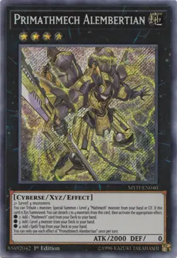 Yugioh! LP Primathmech Alembertian - MYFI-EN040 - Secret Rare - 1st Edition Ligh - Image 1