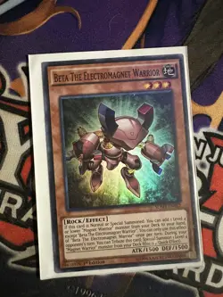 Yugioh Beta The Electromagnet Warrior SDMY-EN002 Super Rare 1st Ed NM - Image 1