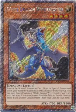 Yugioh! White Dragon Wyverburster - RA04-EN203 - Platinum Secret Rare - 1st Edit - Image 1