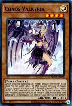 Yugioh! LP Chaos Valkyria - TOCH-EN008 - Super Rare - Unlimited Edition Lightly - Image 1