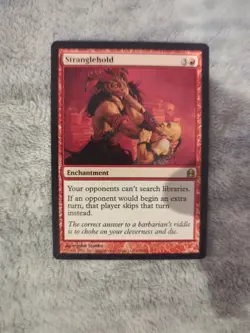 Stranglehold Enchantment Commander CMD Regular Card, Near Mint Condition - Image 1