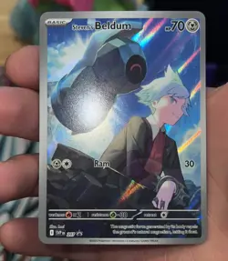 Pokemon TCG Steven's Beldum 207 Sv: Scarlet & Violet Promo Cards Holo NM - Image 2