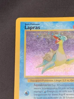 Lapras 10/62 Fossil Holo Rare- Vintage WOTC Pokemon Card - LANGUAGE IS IN GERMAN - Image 2
