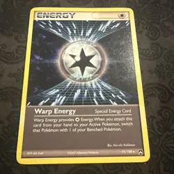 Pokemon TCG Warp Energy Card #91/108 Power Keepers Uncommon Card - Image 1