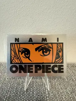 Nami One Piece Panini Treasure Box Card Collection Silver Card - Image 1