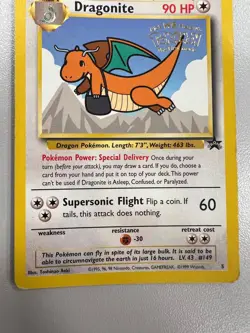 Dragonite Pokemon Card Kids WB Promo Special Delivery 1999 (I) T2348 D147 - Image 3