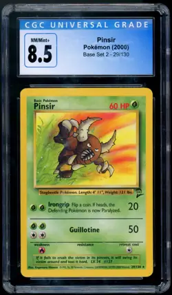 Pokemon 2000 Base Set 2 CGC Blue Label 8-9 NM-MT MINT Graded Cards Lot 6 - Image 2