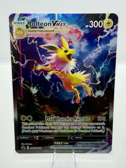 Jolteon VMAX SWSH184 Black Star Promo Holo NM JUMBO Pokemon Card English - Image 1