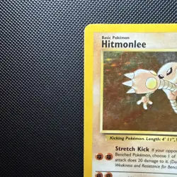 Pokemon TCG Hitmonlee Fossil Holo Card 7/62 Unlimited Rare, LP Condition - Image 3