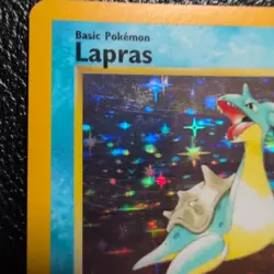 1999 Pokemon TCG Lapras Fossil Holo Unlimited Rare Card 10/62 MP - Image 3