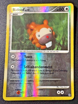Bidoof 54/100 D&P Stormfront Pokemon Card Reverse Holo Foil Rare HP - Image 1