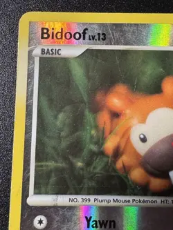 Bidoof 54/100 D&P Stormfront Pokemon Card Reverse Holo Foil Rare HP - Image 3