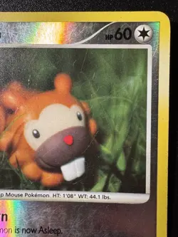 Bidoof 54/100 D&P Stormfront Pokemon Card Reverse Holo Foil Rare HP - Image 4