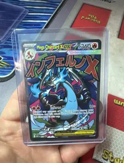 PHANTASMAL FLAMES MEGA CHARIZARD X EX 023 ENG BLACK STAR PROMO. Actual Card Now! - Image 3