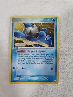 Pokemon TCG Lapras #8/92 Holo Rare EX Legend Maker Card - Image 1