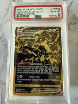 Pokemon Eternatus VMAX Holo Gold Card SV121/SV122 Shining Fates PSA 10 Gem Mint - Image 1