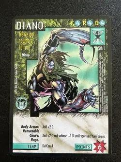 Wildstorms CCG Diano Card Rare Defcon4 Legends Image DC Comics - Image 1