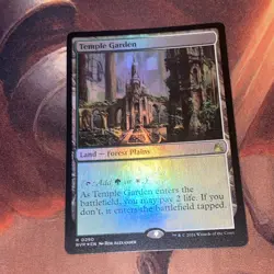 Temple Garden X1 Mtg Ravnica Remastered Nm Foil - Image 1