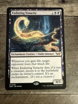 MTG Magic the Gathering Enduring Tenacity (95/499) Duskmourn House of Horror LP - Image 1