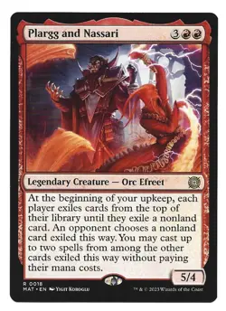 Magic The Gathering - Plargg and Nassari, The Aftermath (MAT), #018 Rare NM - Image 1