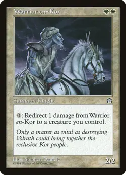 Warrior en-Kor Stronghold MTG NM - Image 1