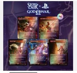 Secret Lair Playstation FOIL God of War Greek MTG Sealed - Image 2