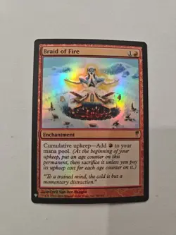 Braid of Fire - Foil - Mystery Booster and The List *NM* Near Mint MTG - Image 1