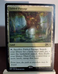 MTG Fabled Passage Core Set 2021 LP X1 Magic The Gathering Rare - Image 1