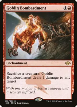 1 Goblin Bombardment 279 MTG Modern Horizons 2 MH2 Rare NM Near Mint - Image 1